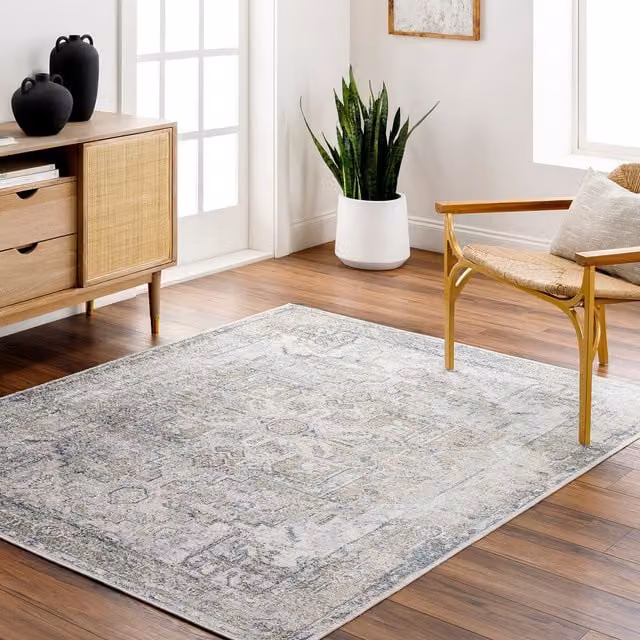 Livabliss Lilian Washable Vintage Boho Living and Dining Rug in Brown and Multicolour, W: 200 cm, D: 275 cm – 1