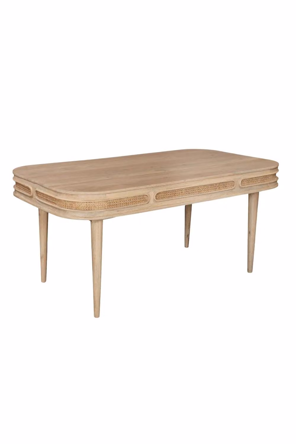 IH Design Burford Rectangular Solid Mango Wood Dining Table in Sand and Brown, W/D/H: 165 x 90 x 78 cm – 2