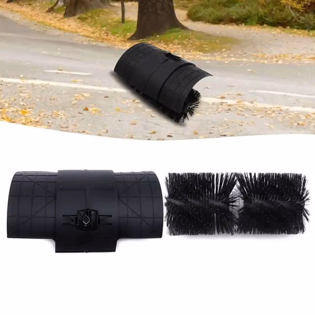 NESTLUNE Gas Power Sweeper Bristle Brush with Couple Shaft in Black, W/D/H: 100 x 15 cm – 1