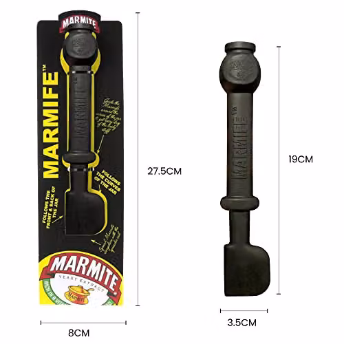Kimm & Miller Marmife Knife Spreader and Jar Scraper Tool in Black Silicone – 6