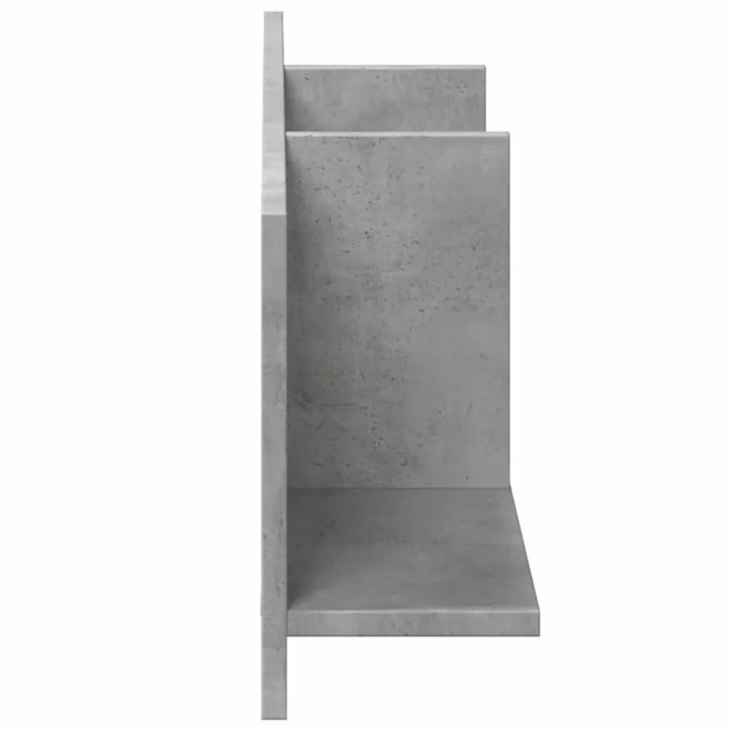 Berkfield Home Wall Cabinet in Concrete Grey Engineered Wood W/D/H: 100 x 30 x 16.5 cm – 3