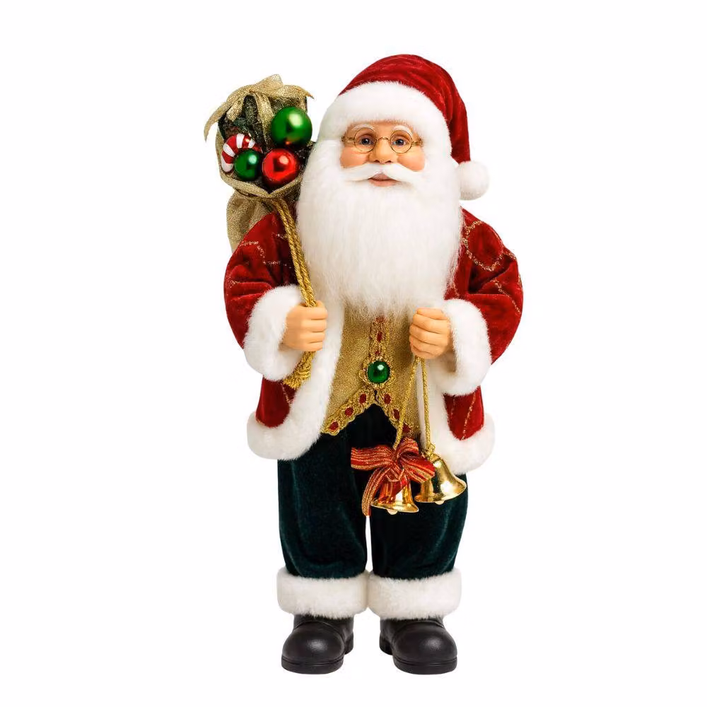 Smartbies Red Santa Claus Standing Christmas Tabletop Figurine – 5