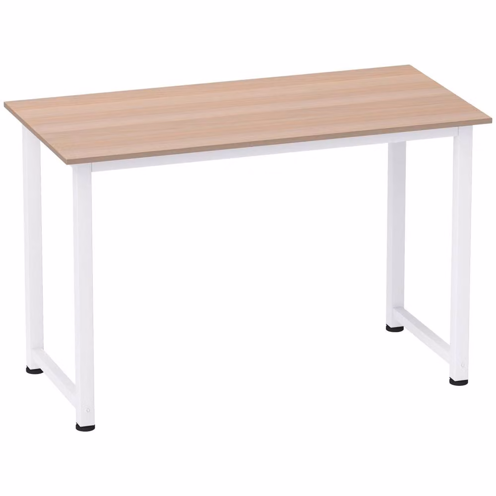 Wyld Haus Modo Writing Desk in White and Oak, W: 120 cm, D: 60 cm, H: 76 cm – 2