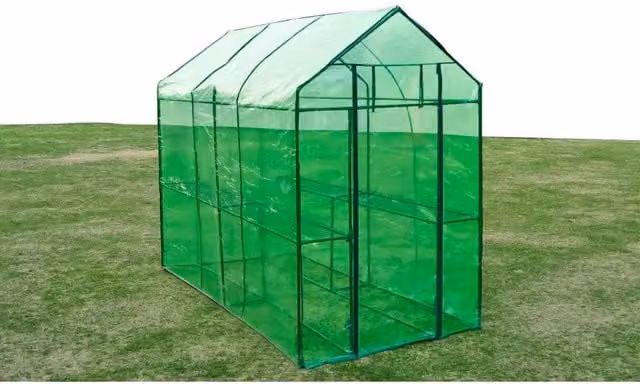 Berkfield Home XL Steel Freestanding Greenhouse in Green – 1