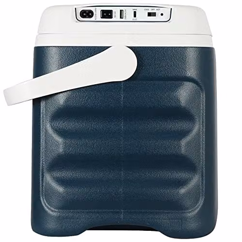 GlamHaus Portable Electric Insulated Cooler Box, 30L, Blue – 3
