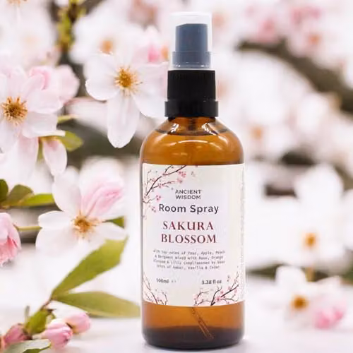 Ancient Wisdom Sakura Essence Room Spray in Pink and Brown – 2