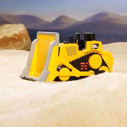 Nikko Mega Fleet Light and Sound Bulldozer, Yellow, W/D/H: 30.48 x 36.0 x 12.0 cm – 5