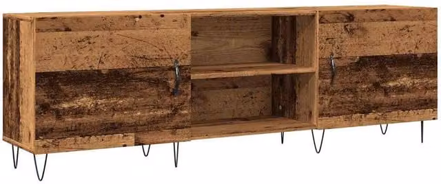 Berkfield Home Industrial TV Cabinet in Brown, W/D/H: 150 x 30 x 50 cm – 1