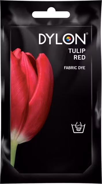 Dylon Hand Fabric Dye in Tulip Red, 50 g
