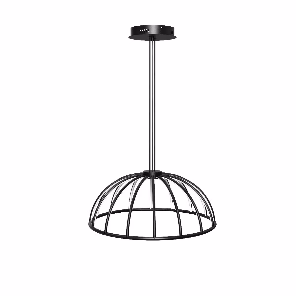 CGC Lighting Paraplu 2 Black LED Hemisphere Dome Ceiling Pendant, Diameter: 60 cm – 2