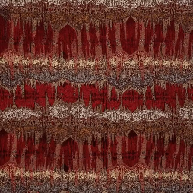 Terrys Inca Fabric Rosso Striped Adult Towel in Red and Multicolour