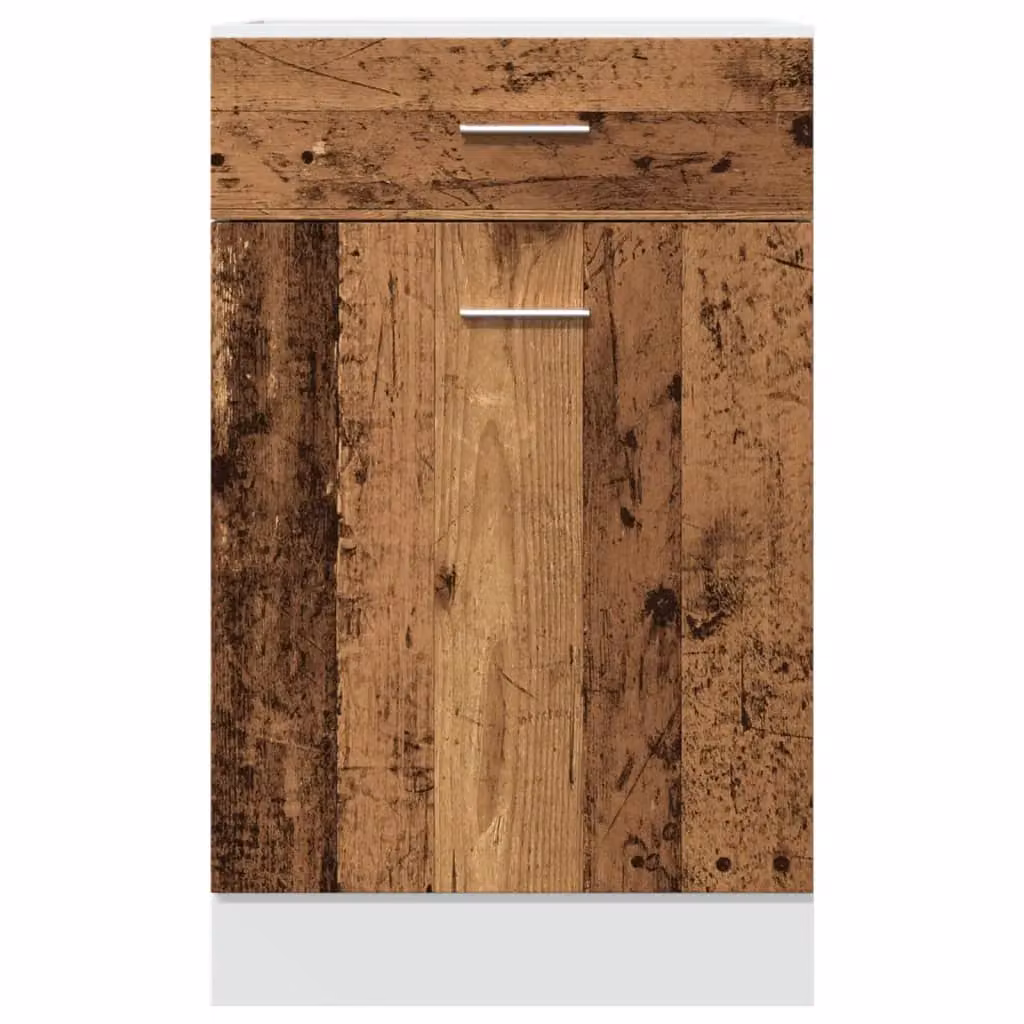 Berkfield Home Lyon Drawer Bottom Cabinet in Old Wood Brown, W/D/H: 50 x 46 x 81.5 cm – 3