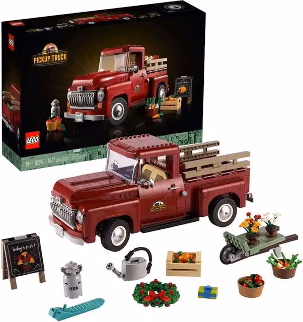 LEGO Creator Expert Pickup Truck 10290 Creative Vehicle Set in Brown and Red