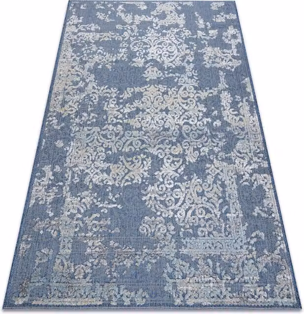 RugsX Sole Blue Oriental Rectangular Flat Weave Rug, W: 120 cm, L: 170 cm – 1