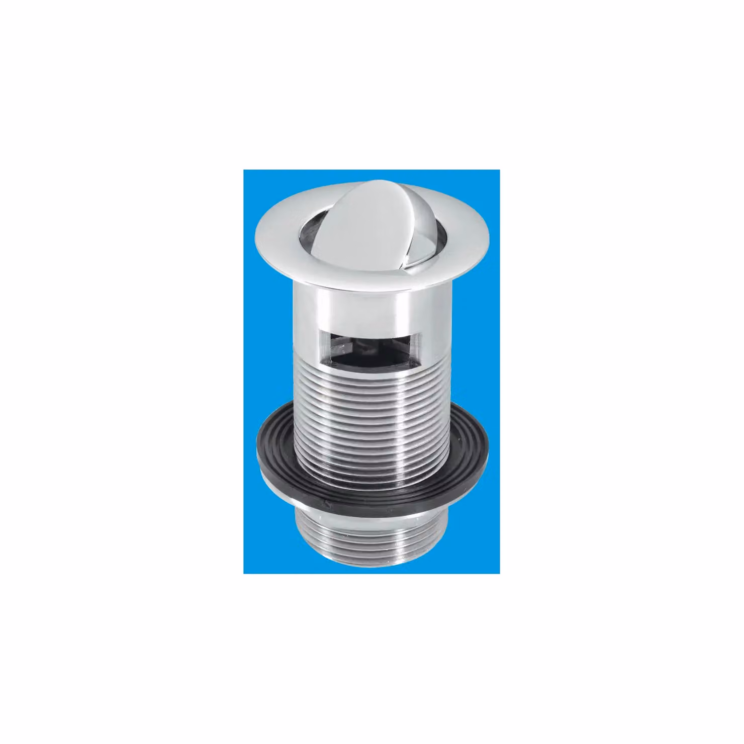 McAlpine 1.25 inch Chrome Plated Brass Slotted Swivel Basin Waste in Silver – 2