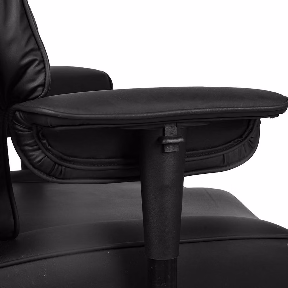 Levede Black PU Leather Executive High Back Office Chair with Headrest and Armrests – 5