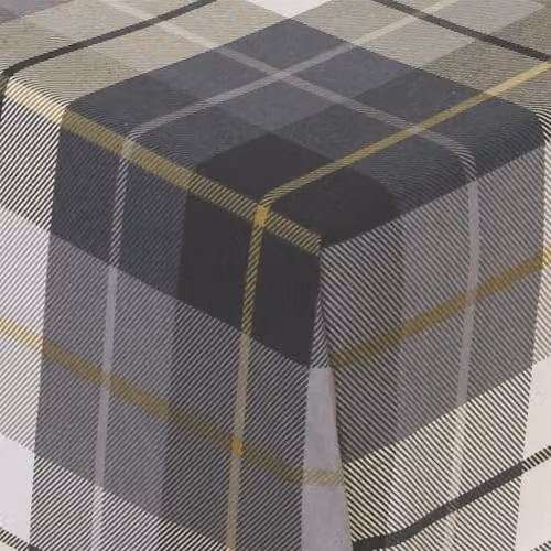 Rapport Home Lomond King Size Checked Blue Brushed Cotton Flannelette Sheet Set including Flat Sheet, Fitted Sheet and 2 Pillowcases (Fitted Sheet: 180 x 200 cm, Pillowcases: 50 x 75 cm) – 2