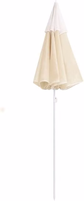 Berkfield Home Outdoor Parasol with Steel Pole in Beige Sand