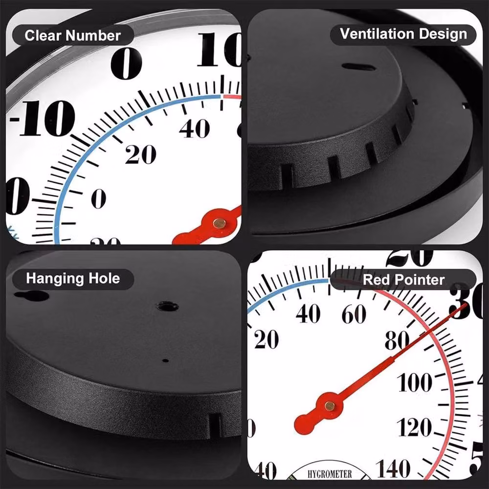 PAWNORA 2 in 1 Thermometer and Hygrometer in Black – 4