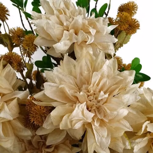 Beige Leaf Design Artificial Floral Tabletop Decoration – 2