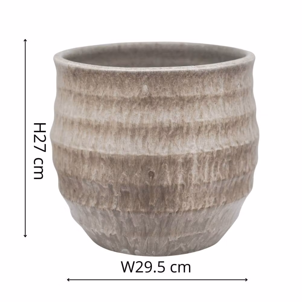 Ivyline Devon Beige Honeycomb Planter H: 27 cm, D: 29 cm – 2