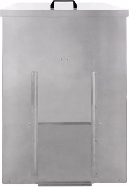Monstershop Galvanised Steel Coal Bunker in Silver, 150kg Capacity