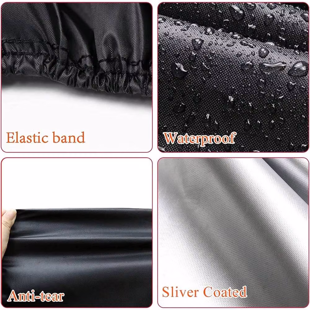 NESTLUNE Waterproof Outdoor Garden Furniture Cover in Black, W/D/H: 145 x 61 x 117 cm – 3