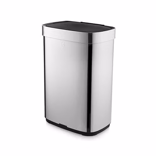 Swan 65L Rectangular Sensor Bin in Silver – 1