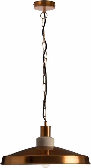 Orsina Copper Finish and Aluminium Pendant Light by Interiors by Premier in Gold/Brass