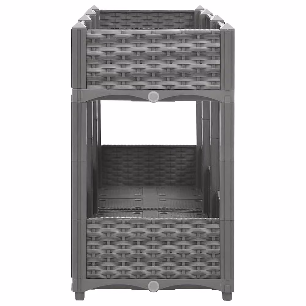 Berkfield Home Grey Polypropylene Raised Bed W/D/H: 120 x 40 x 71 cm – 3