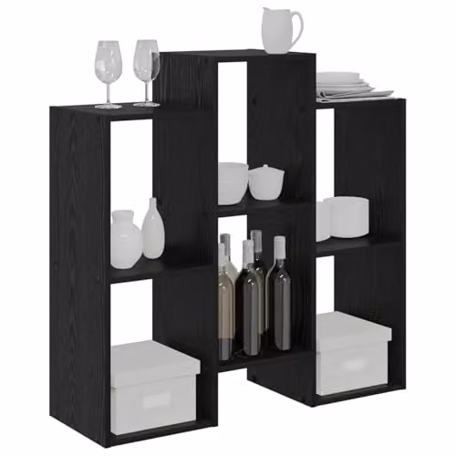 vidaXL Modern Black Oak Sideboard W/D/H: 90 x 30 x 90 cm – 1