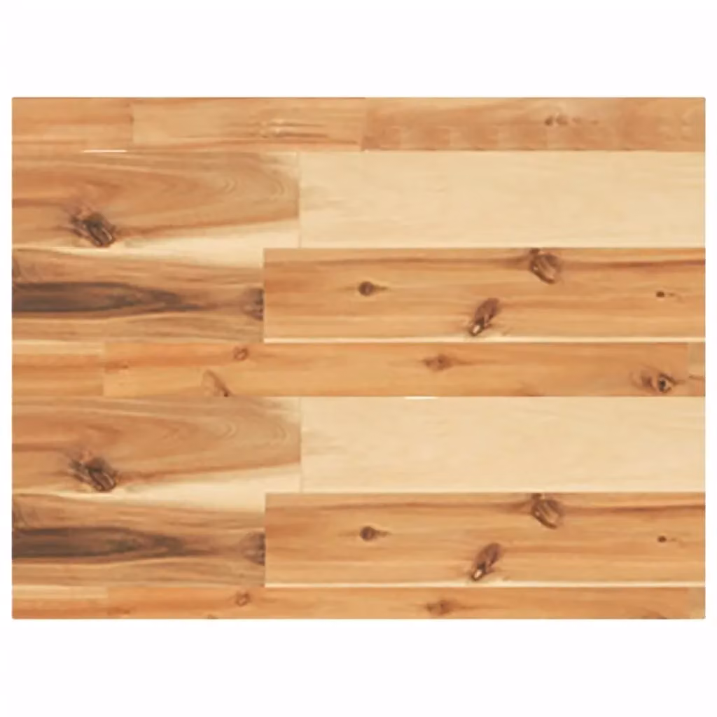 Berkfield Home Brown Oil Finished Solid Wood Acacia Floating Shelf, W/D/H: 60 x 30 x 4 cm