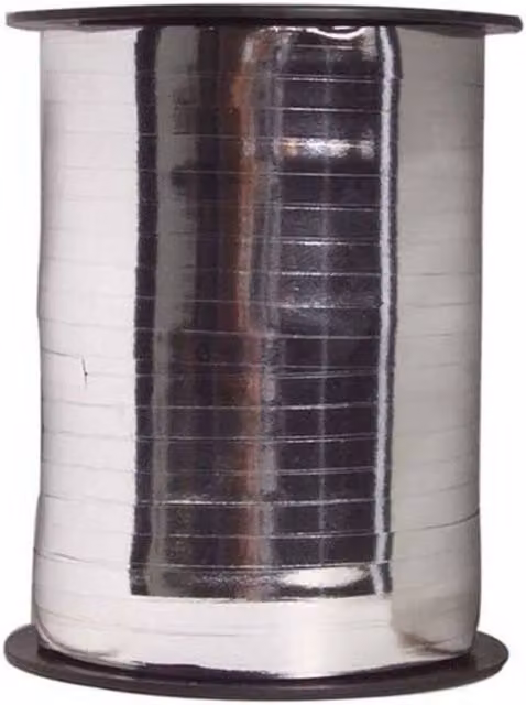 KDMD Metallic Silver Plastic Curling Ribbon, 3 Pack – 1