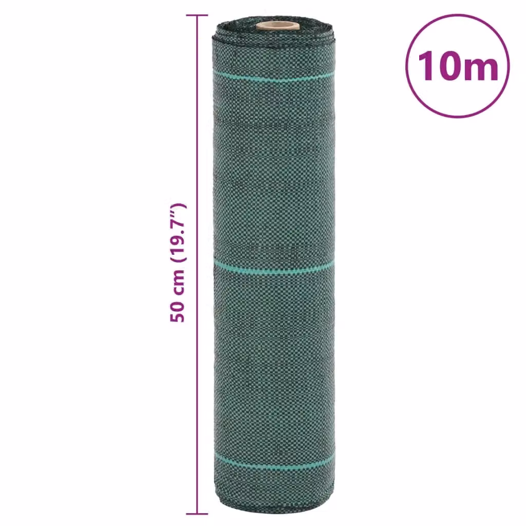 Berkfield Home Green Weed Membrane, W: 0.5 m, L: 10 m – 4