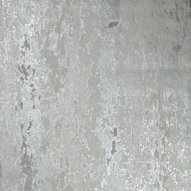 I Love Wallpaper Nova Metallic Abstract Wallpaper in Cool Grey and Silver