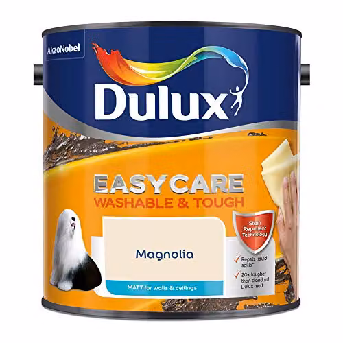 Dulux Easycare Washable and Tough Matt Emulsion Paint for Walls and Ceilings, Beige, 2.5 Litres – 2
