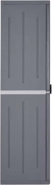 Berkfield Home Grey PP Rattan Garden Storage Cabinet W/D/H: 65 x 45 x 172 cm – 1