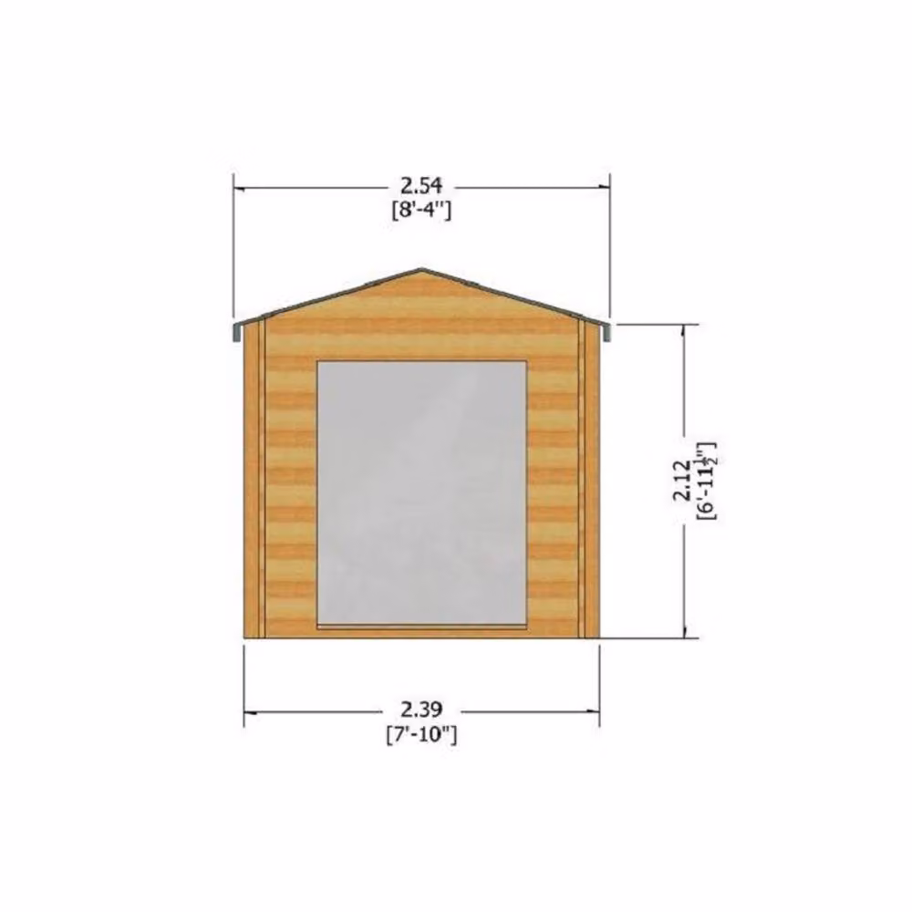 Shires Barnsdale Log Cabin Garden Room in Sand – 3