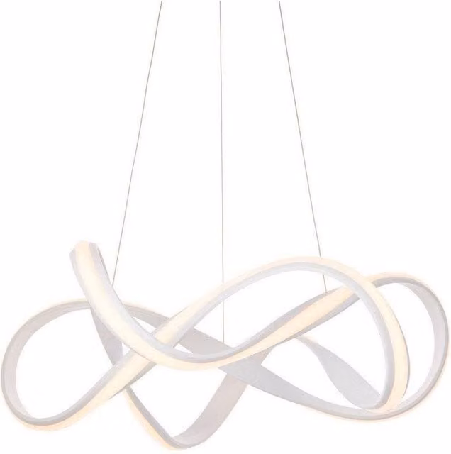 Netlighting Synergy LED Suspended Ceiling Pendant in White Silicone