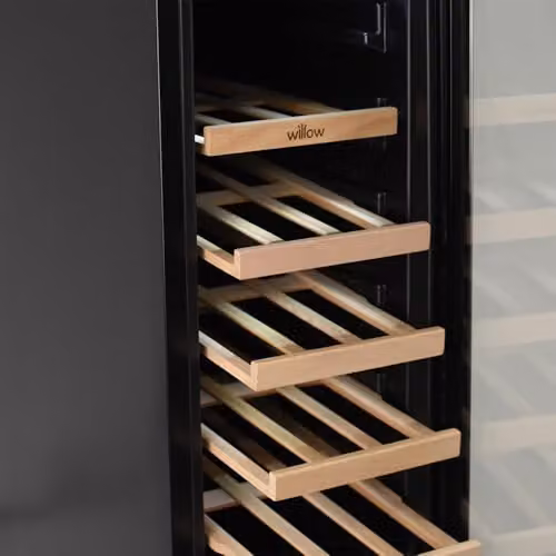 Willow W30WCSS 20 Bottle Under Counter Wine Cooler, 60L Built-In Wine Fridge with Touch Control Digital Display and Front Vented Cooling, Stainless Steel – 4