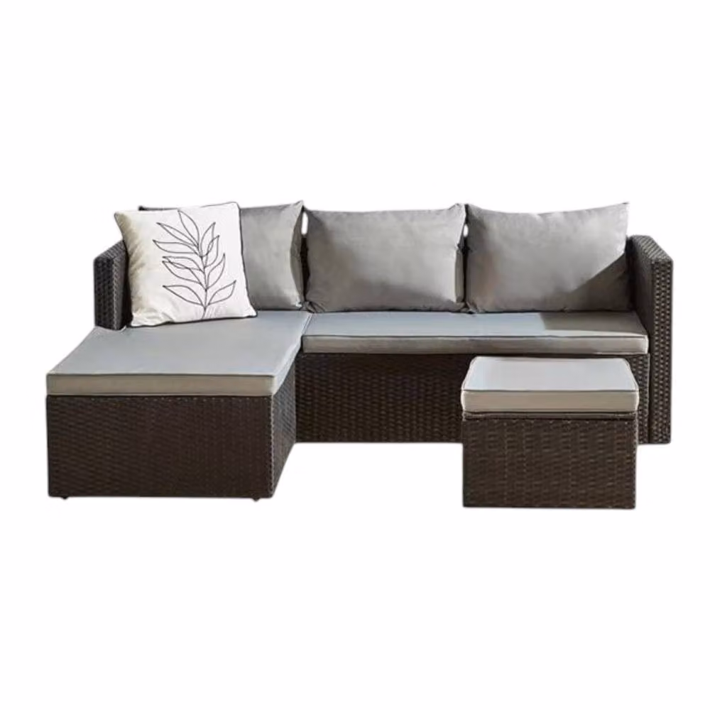 Garden Greatness Maldives Outdoor Rattan Corner Sofa Set in Black – 2