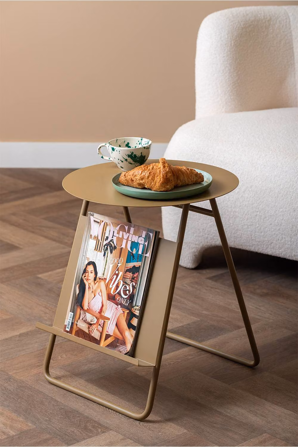 PRESENT TIME Leitmotiv Esencia Iron Side Table in Mocha Brown – 2
