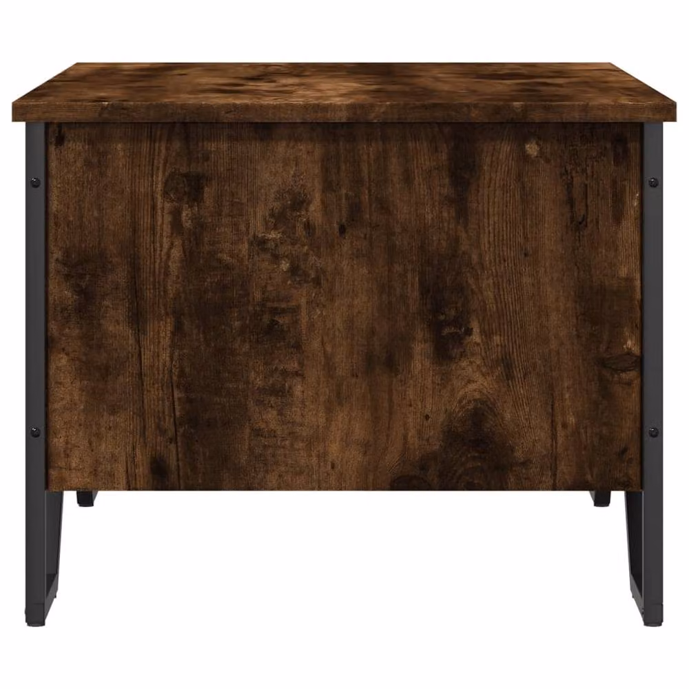 Berkfield Home Smoked Oak Coffee Table in Brown, W/D/H: 75 x 51 x 40 cm – 5