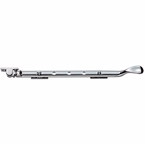 Loops Victorian Casement Window Stay in Polished Chrome, 300mm Length
