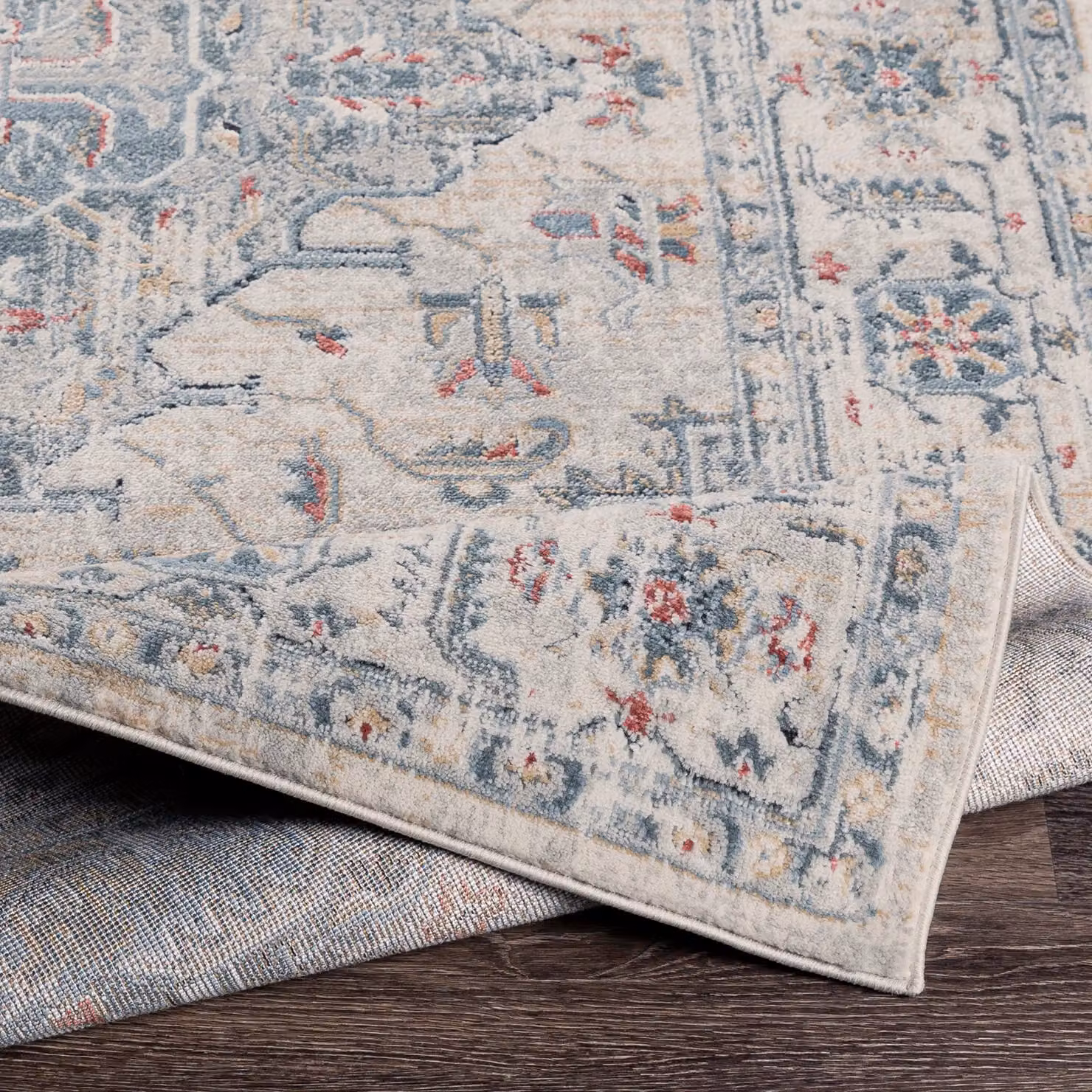 Livabliss Jolie Vintage Boho Traditional Rug in Mid Grey, W: 160 cm, L: 220 cm – 2