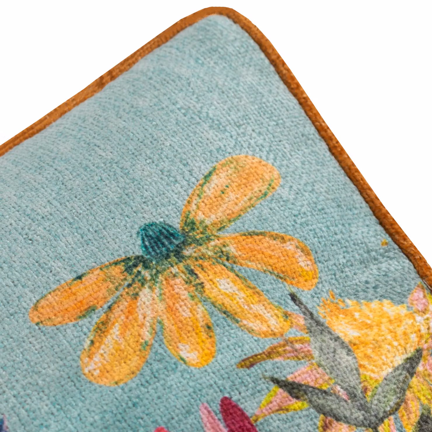 Wylder Country Wilds Blossom Meadow Floral Printed Cushion in Blue, W/D/H: 50 x 30 x 30 cm – 3