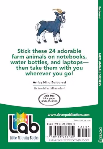 Dover Farm Animals Stickers Little Activity Books – 2