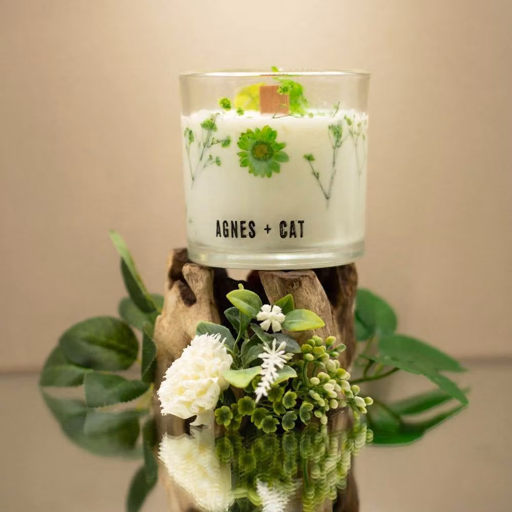 Serenityy Agnes + Cat Fellberry Botanical Soy Wax Candle, 350g, Clear – 2