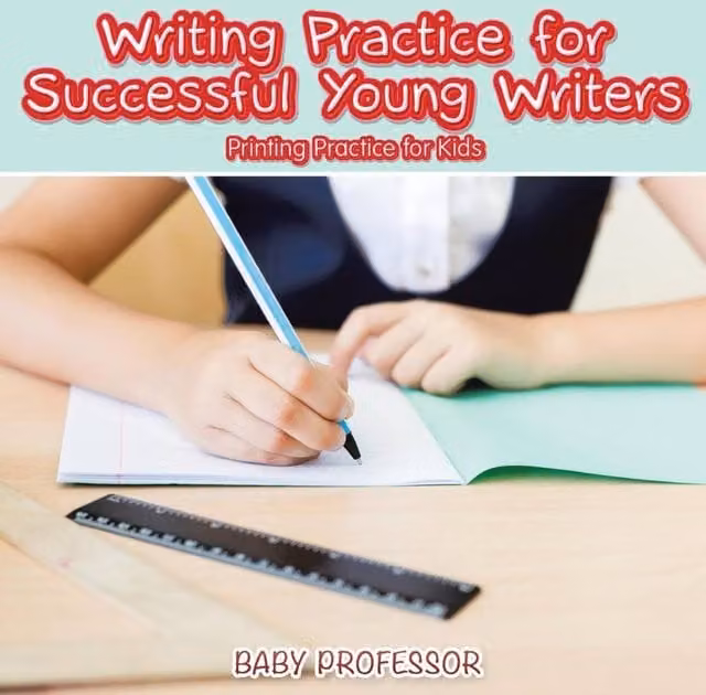 Baby Professor Writing and Printing Practice Book for Young Writers, Multicolour