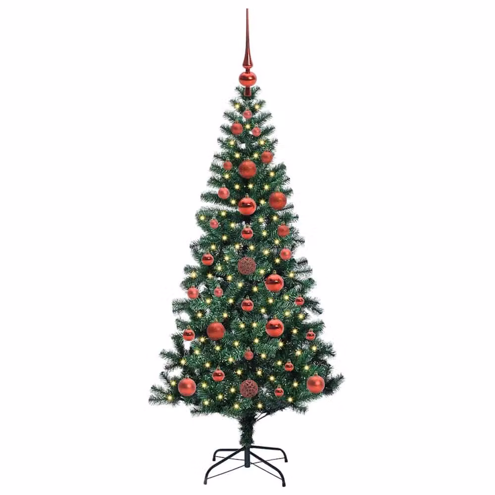 Berkfield Home Pre-lit Artificial Christmas Tree, Green, Height: 120 cm – 3